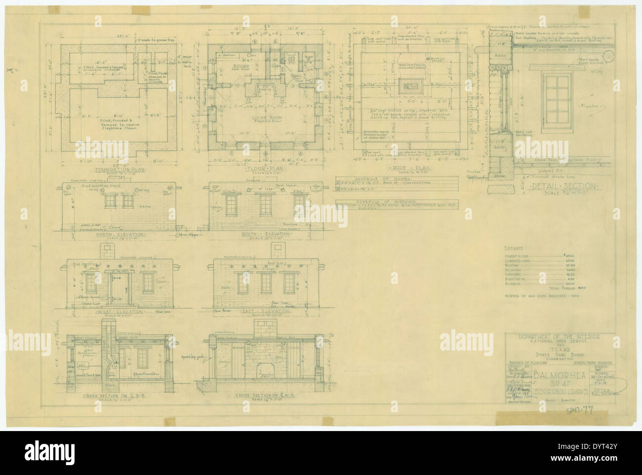 Balmorhea State Park Fisherman Cabins SP4777 Stock Photo Alamy