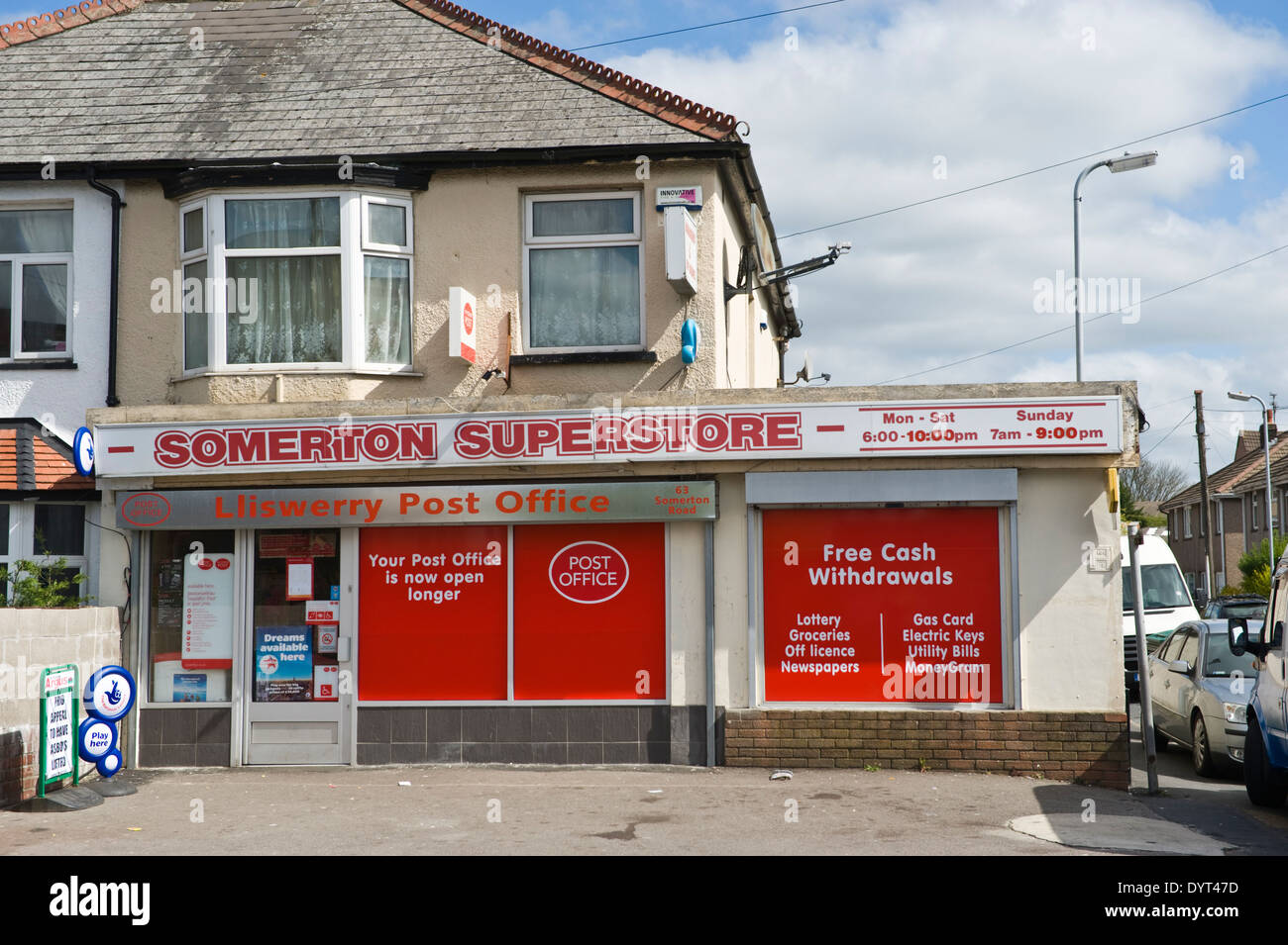 Local corner shop & Post Office Newport South Wales UK Stock Photo