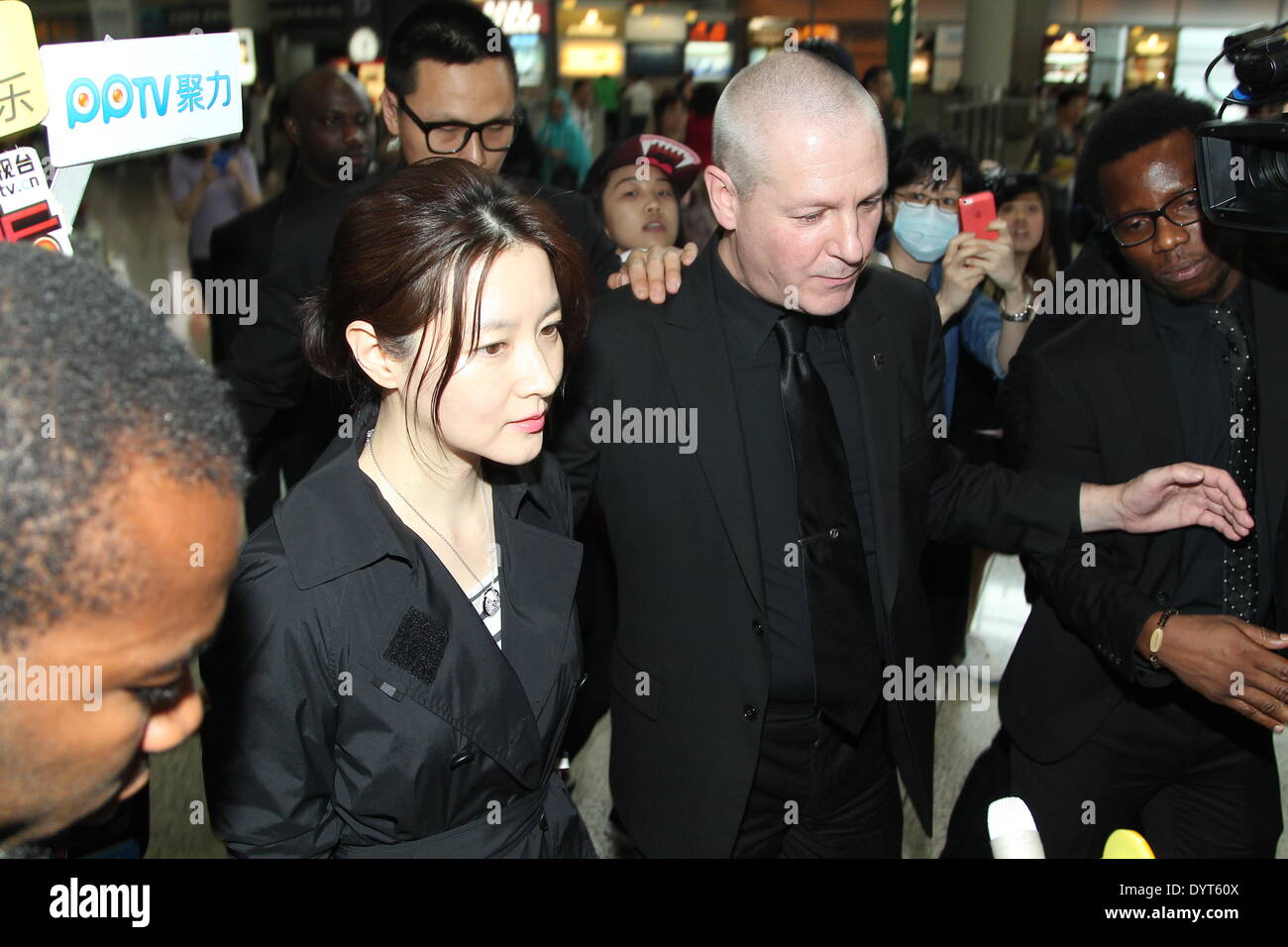 Hong Kong, China. 24th Apr, 2014. South Korean actress Lee Young Ae