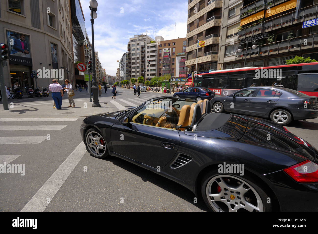 luxury sports car, Valencia, Spain Stock Photo Alamy