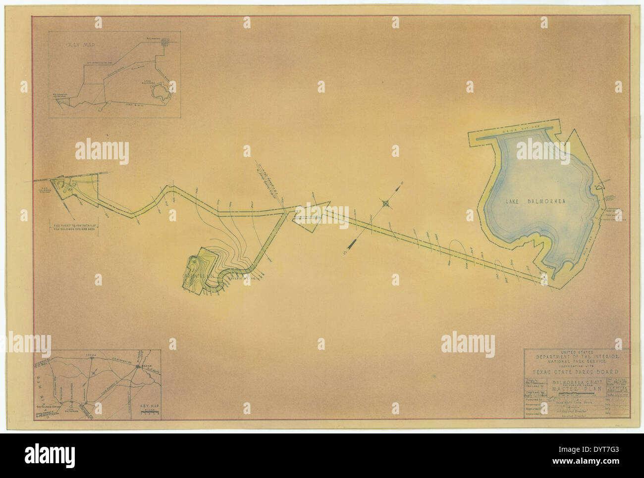 Balmorhea State Park Master Plan SP471002 Stock Photo Alamy