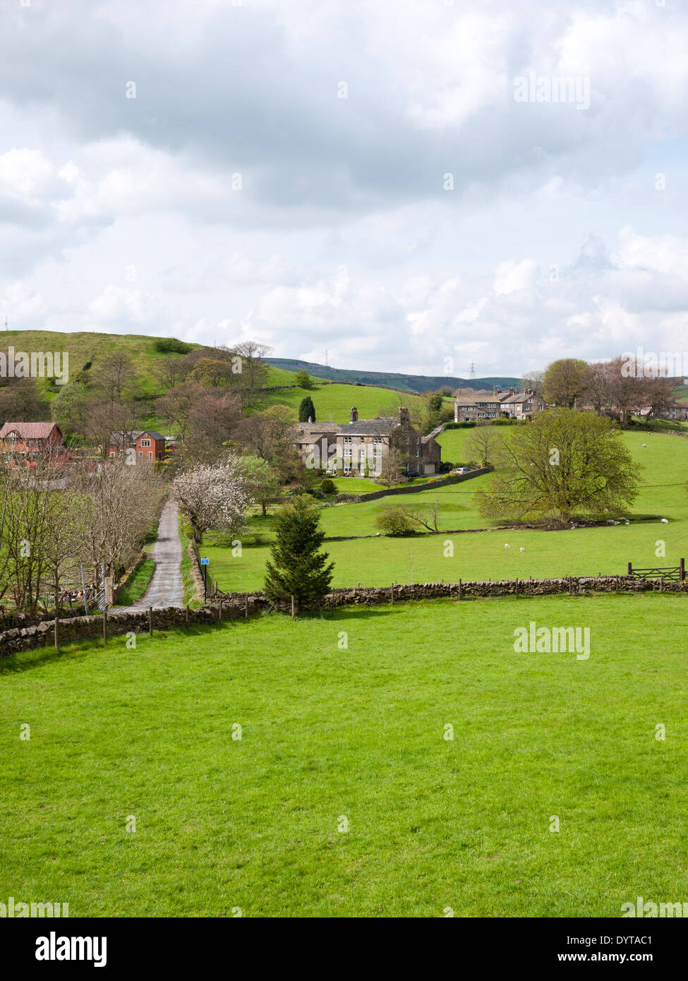 Rolling hills above Delph,Saddleworth, Greater Manchester,UK Stock ...