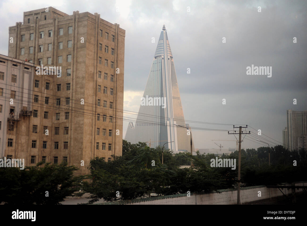 Pyongyang architecture Stock Photo