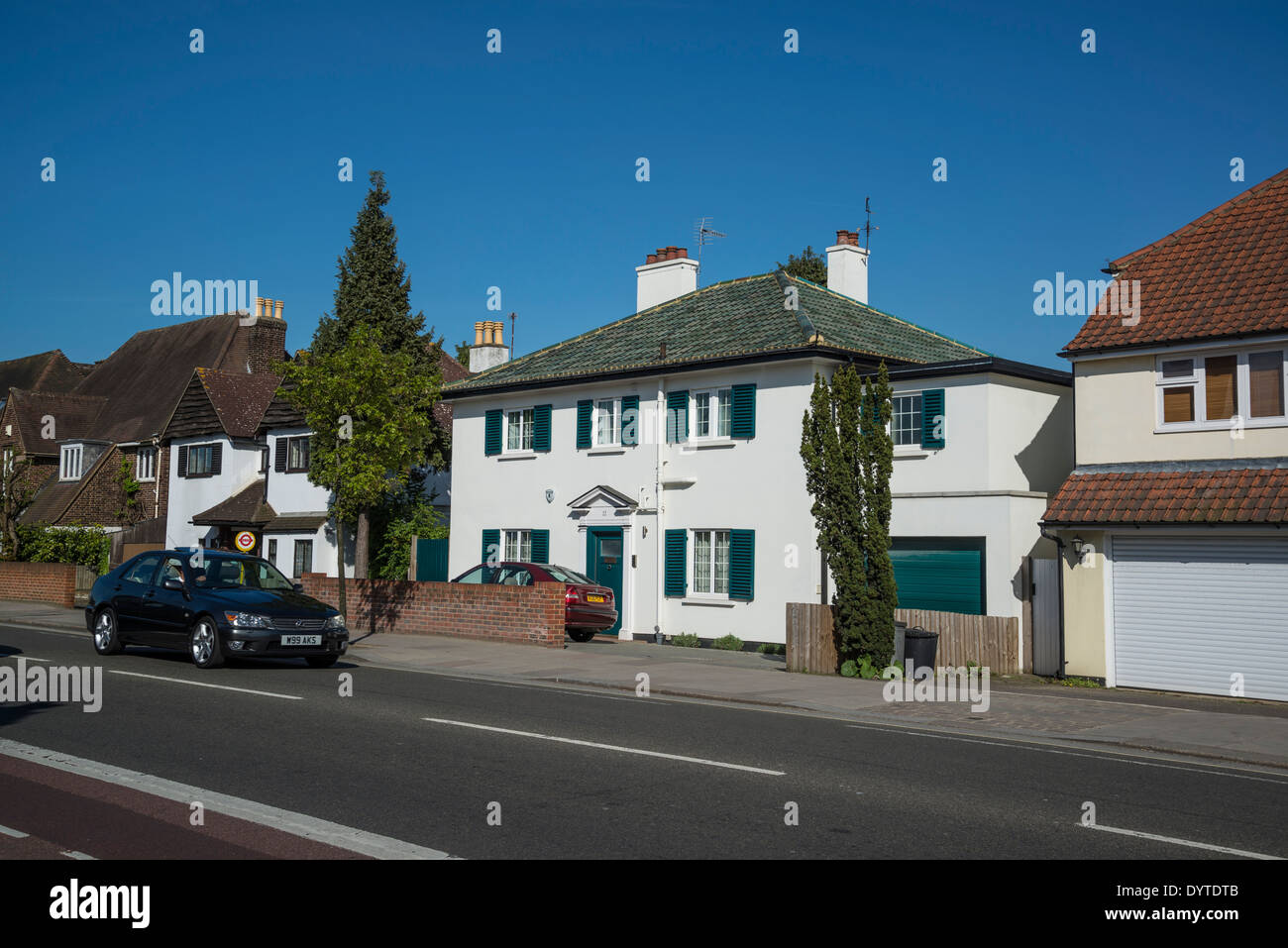 Houses in Cross Deep street, Twickenham, London, UK Stock Photo Alamy