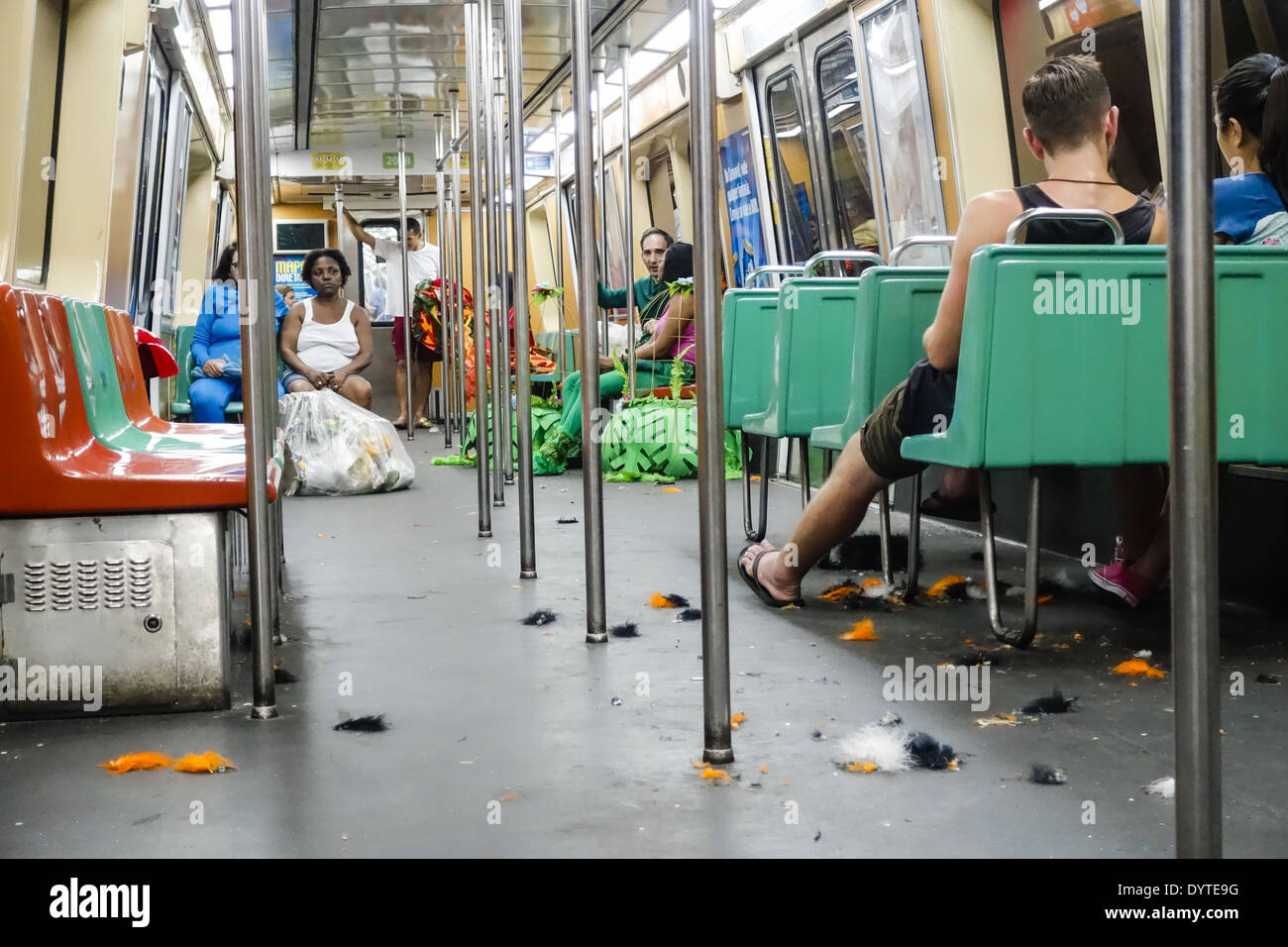 Rio de Janeiro, carnival, Metro, Brazil Stock Photo