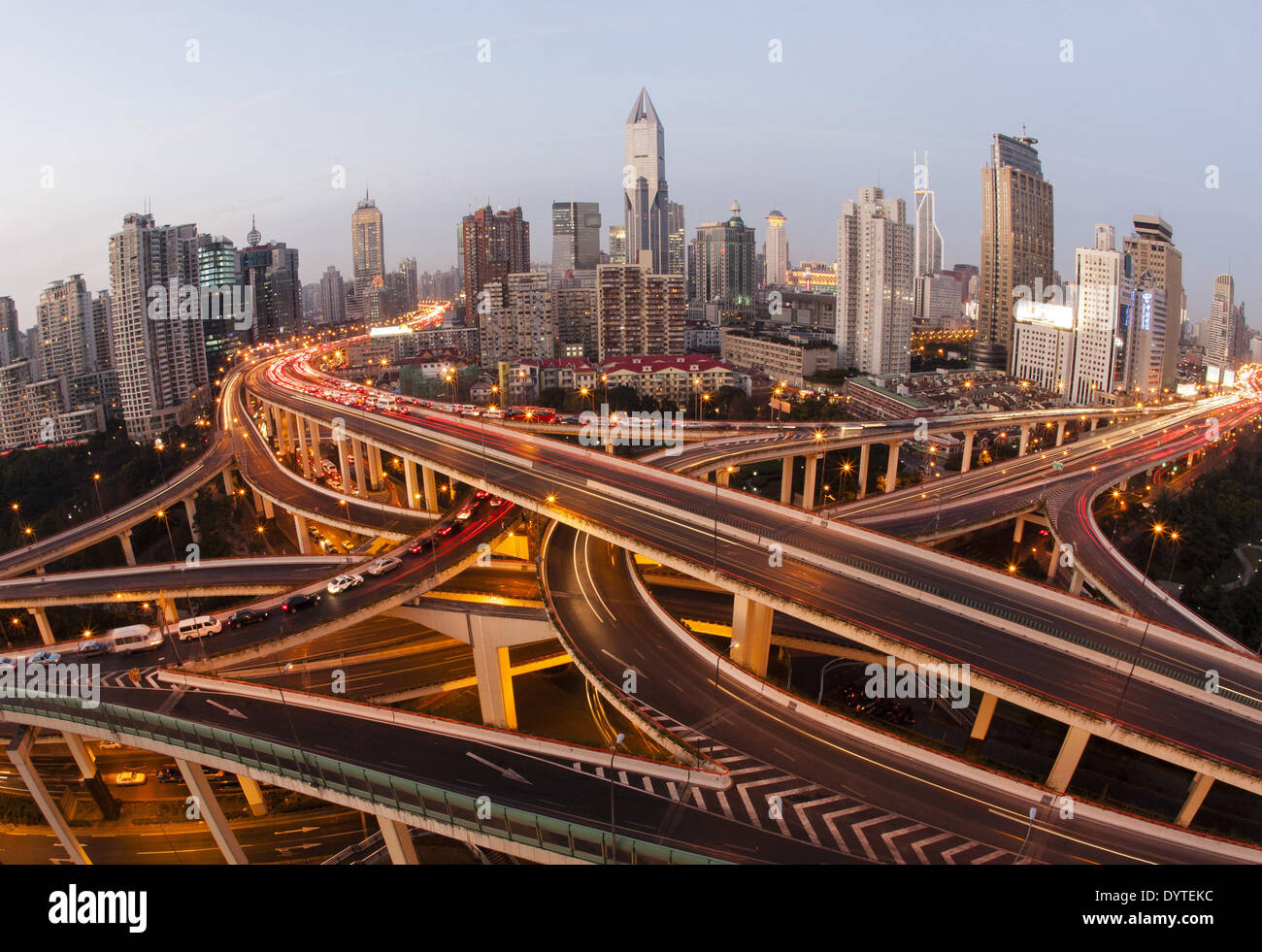 Shanghai city skyline 2013 hi-res stock photography and images - Alamy