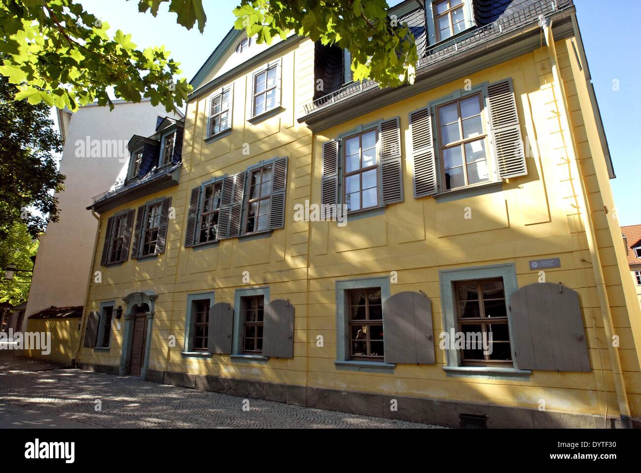 The residence of Friedrich Schiller in Weimar, 2006 Stock Photo