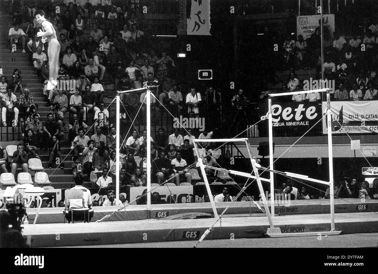 Gymnastics horizontal bar Stock Photo Alamy