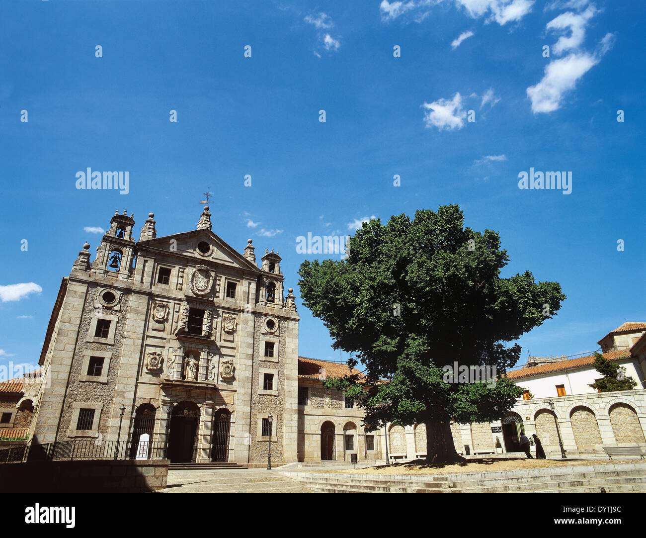 Spain. Castile-Leon. Avila. Church and convent of St. Teresa. Architect Fray Alonso de San Jose, 17th century. Baroque style. Stock Photo