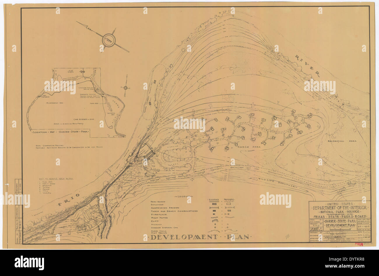 Garner Development Map The development plan for Garner State Park, initiated by the Civilian ...