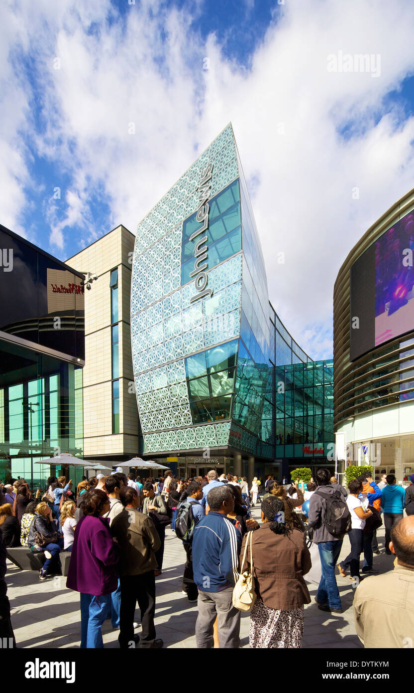John Lewis store in the Westfield Shopping Centre in Stratford, London Stock Photo