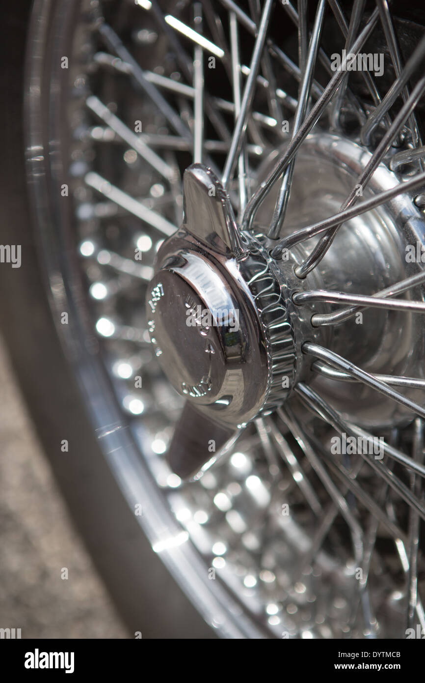 Chrome wire wheels High Resolution Stock Photography and Images Alamy