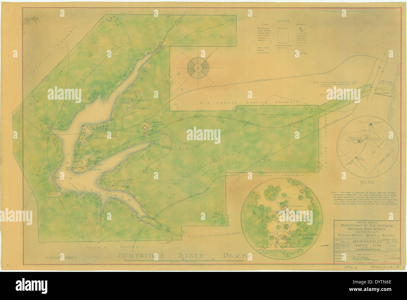 Huntsville State Park - Master Plan - SP.61 002 Stock Photo - Alamy