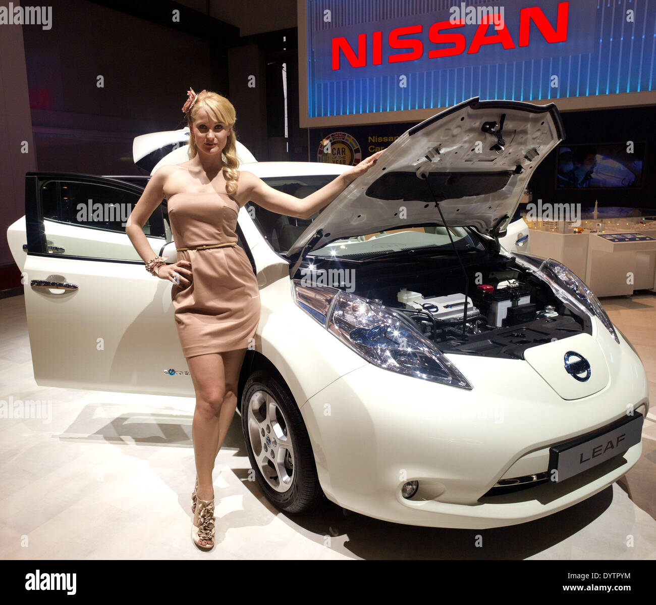 Nissan Leaf Stock Photo