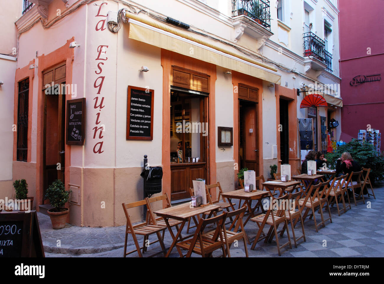 Tapas Bar In The Santa Cruz District Seville Seville Province Tapas Bar In The Santa Cruz District Seville Seville Province