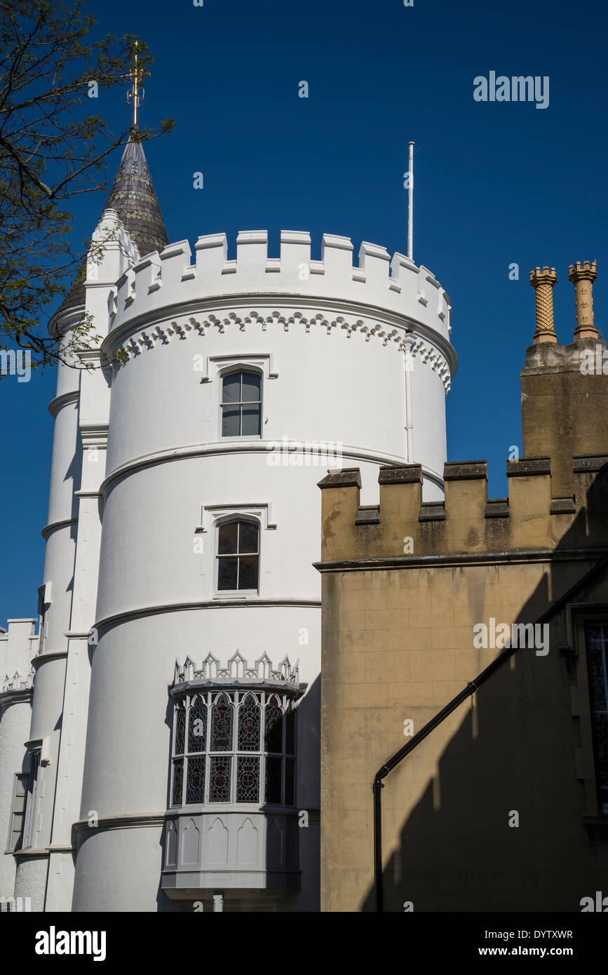 Strawberry Hill House, Horace Walpole's Gothic Castle, Twickenham, London, UK Stock Photo