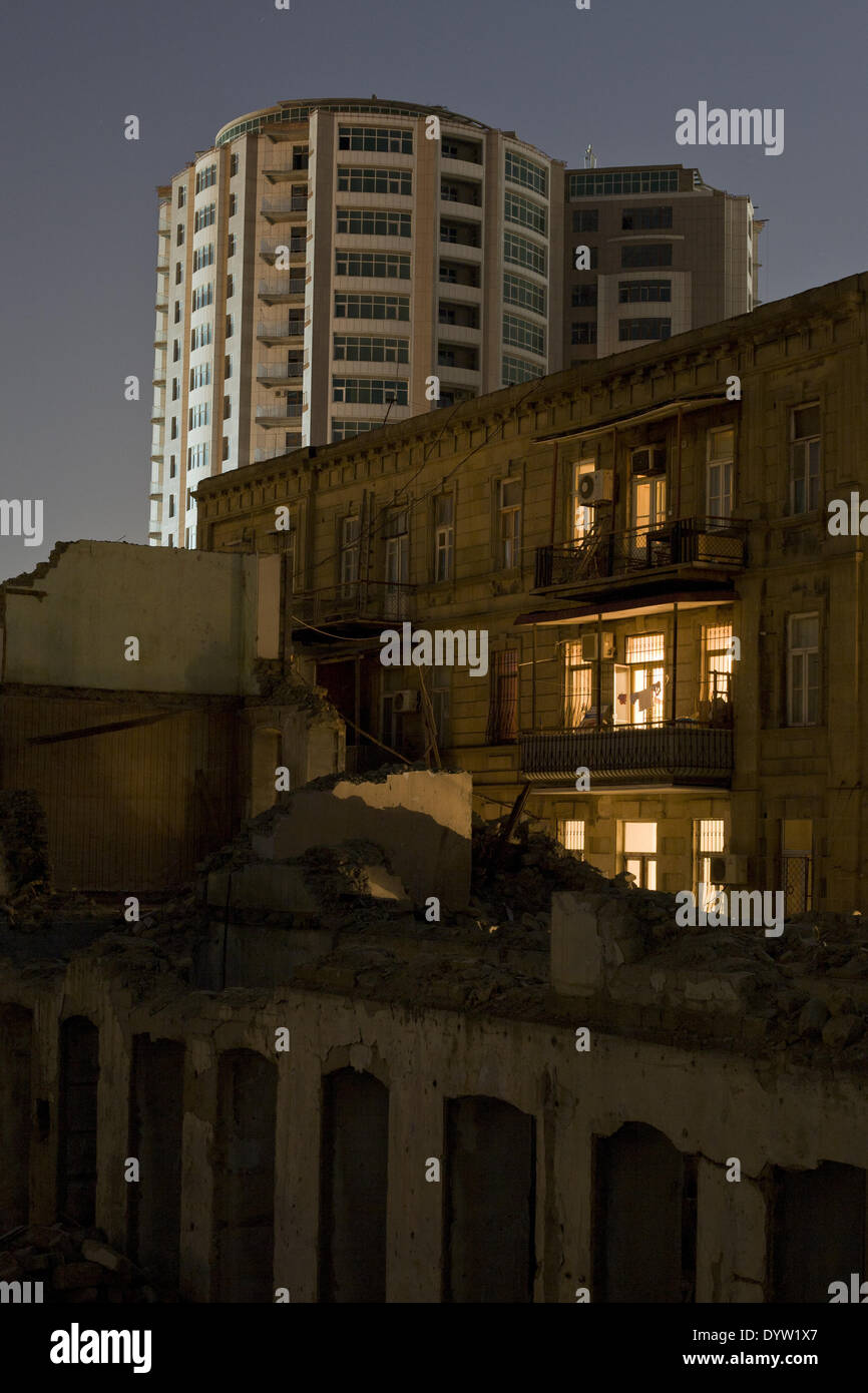 Cityscape Baku Stock Photo
