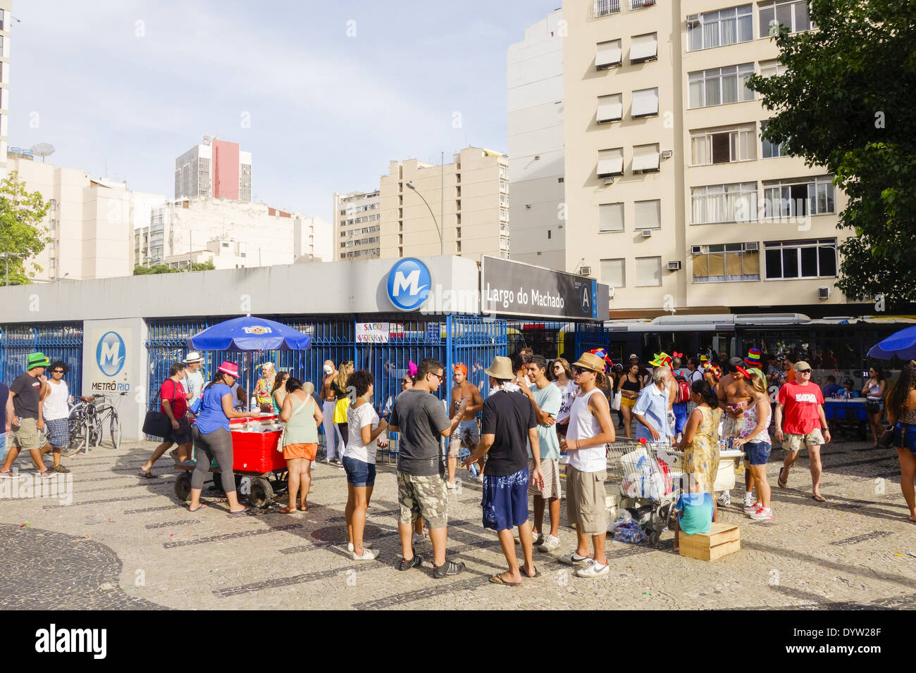 Rio de Janeiro, Flamengo, Largo do Machado, Brazil Stock Photo