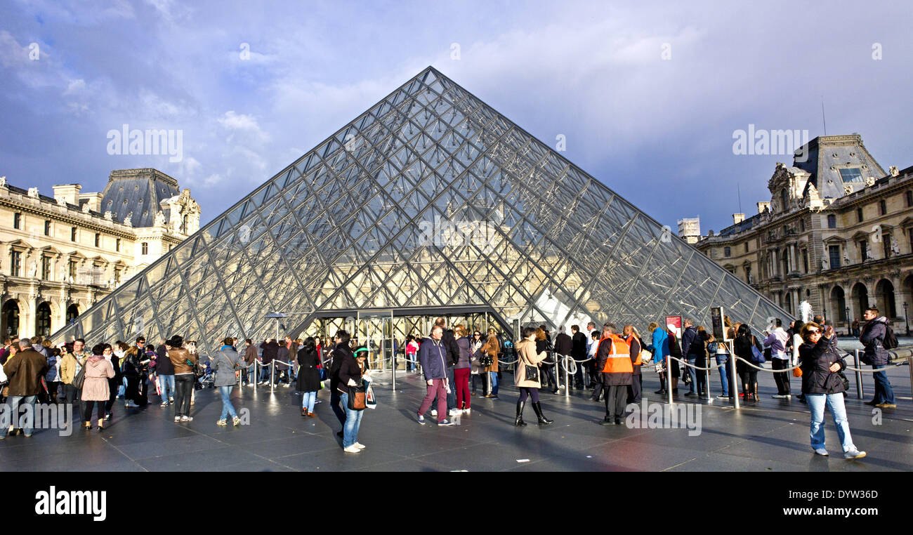 The Musee du Louvre Stock Photo