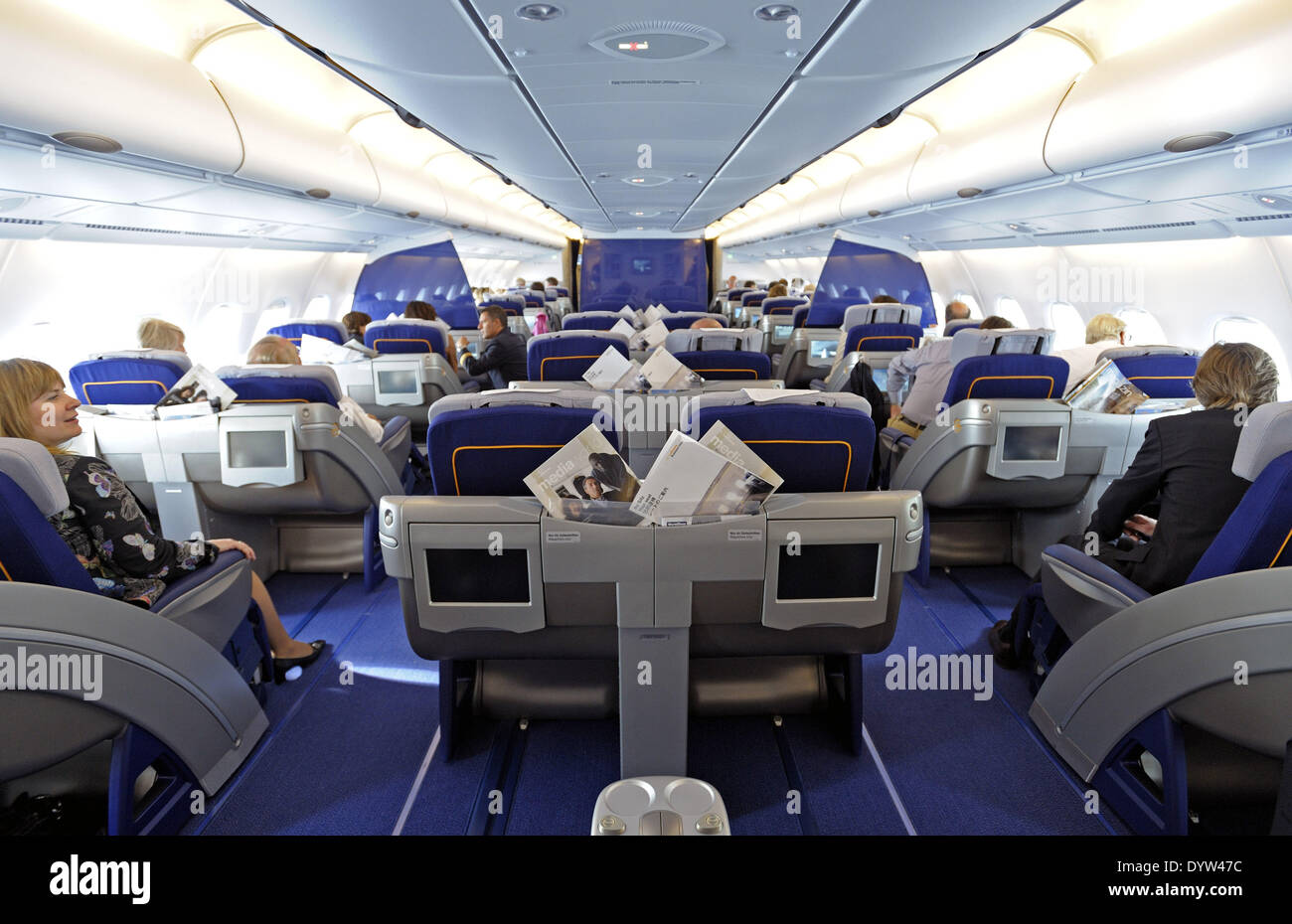 A380 Business Class Seats Stock Photo Alamy