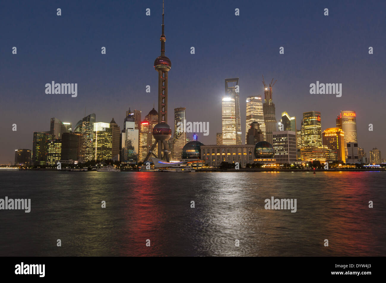 Shanghai skyline 2012 hi-res stock photography and images - Alamy