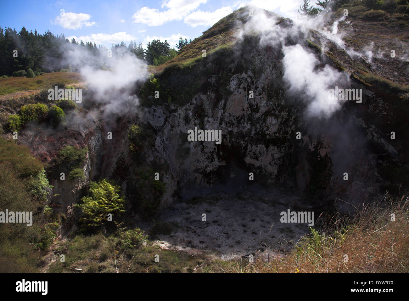 Craters of the Moon, New Zealand Stock Photo