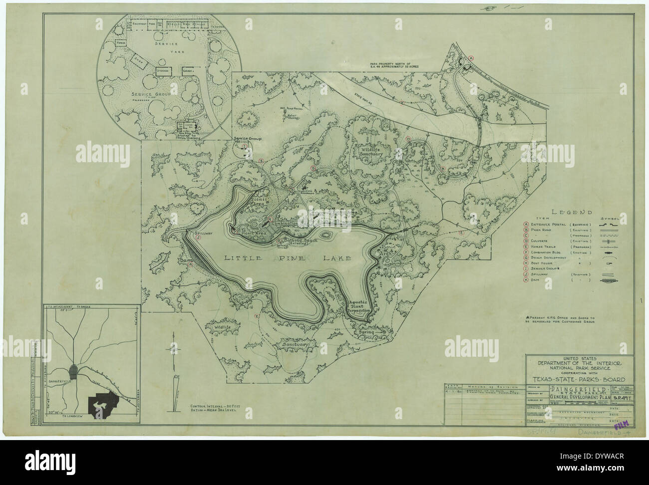 Map of daingerfield hires stock photography and images Alamy