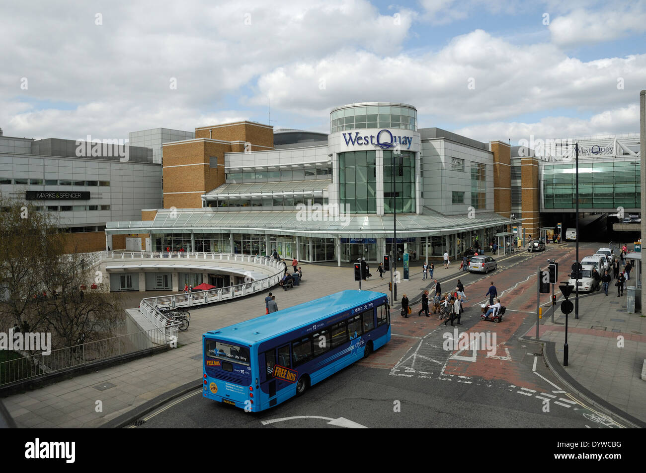 West Quay shopping centre in Southampton, Hampshire, UK Stock Photo