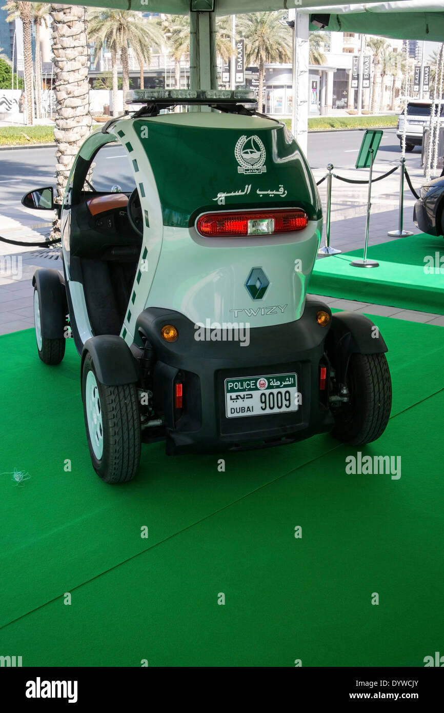 Dubai Police Renault Twizy Electric Patrol Car Stock Photo Alamy