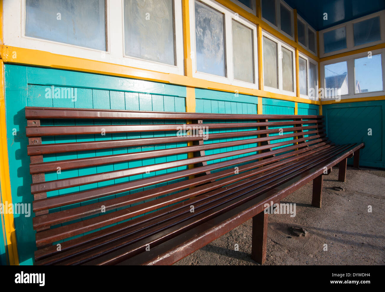 A beach shelter in Paignton, Devon England UK Stock Photo Alamy