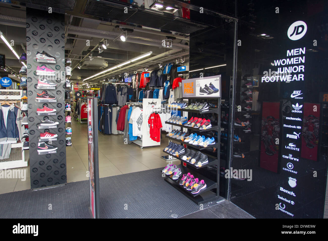 JD Sports store a leading trainer sports fashion retailer Fishergate  Preston Lancashire Stock Photo - Alamy