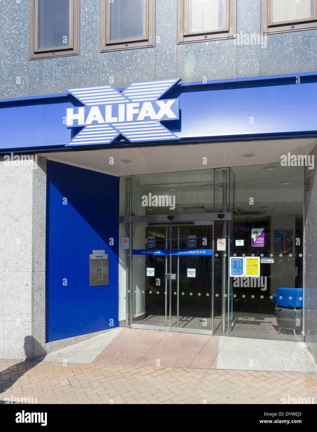 Halifax Bank & Building Society Preston Fishergate Stock Photo Alamy