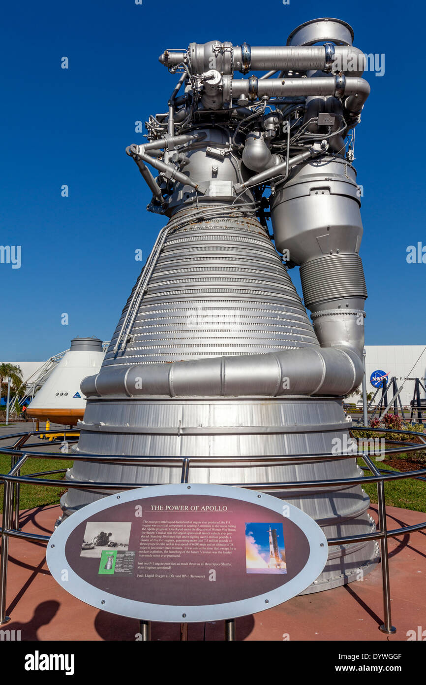 The Rocket Garden, Kennedy Space Center, Florida, USA Stock Photo