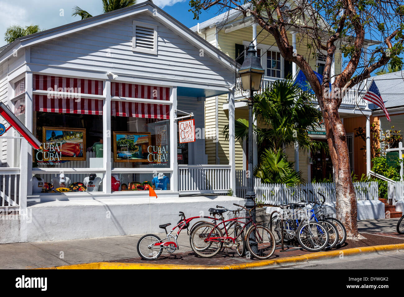 Ciba Cuba, Cuban Store, Duval Street, Key West, Florida, USA Stock