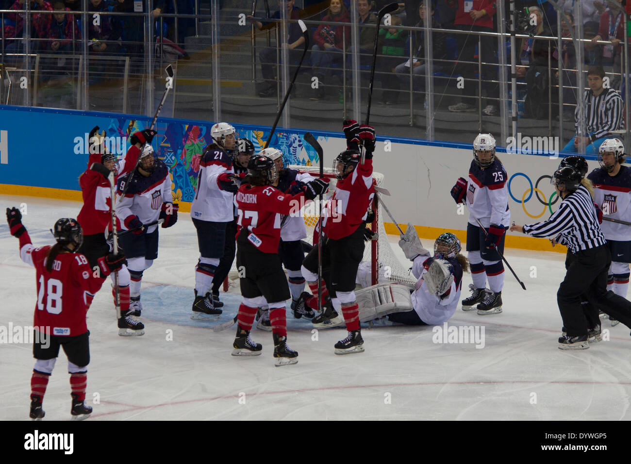 Team Canada scoresUSACanada Women's Ice Hockey at the Olympic Winter
