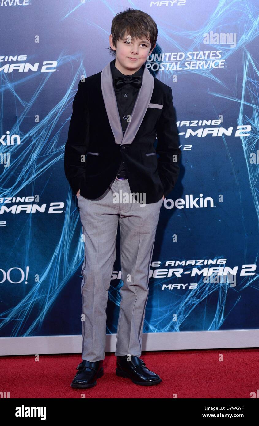 Max Charles At Arrivals For The Amazing Spider Man 2 Ziegfeld Theatre New York Ny April 24 2014 Photo By Kristin Callahan Everett Collection Stock Photo Alamy