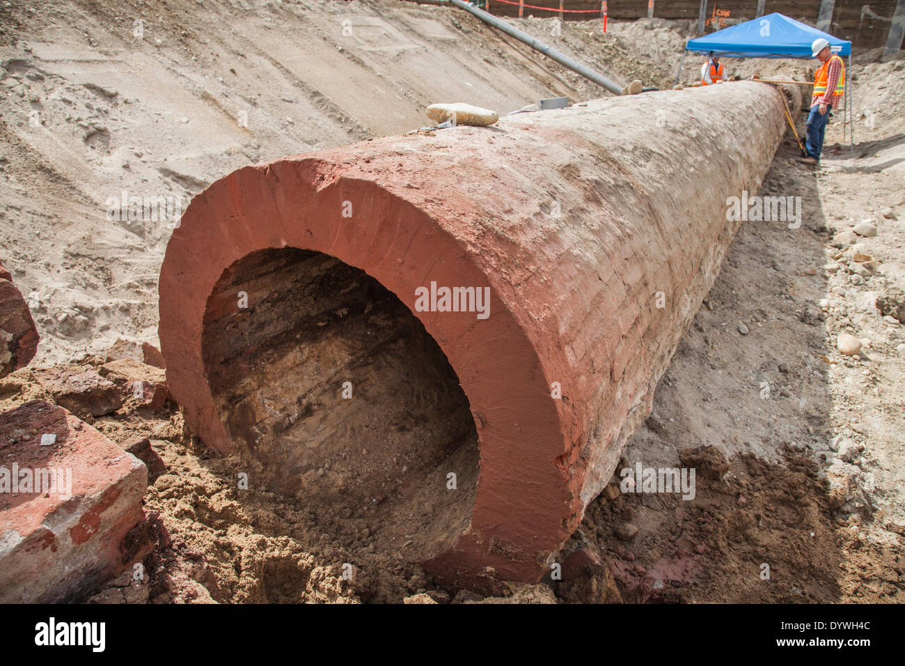 2014 the recently unearthed zanja hires stock photography and images