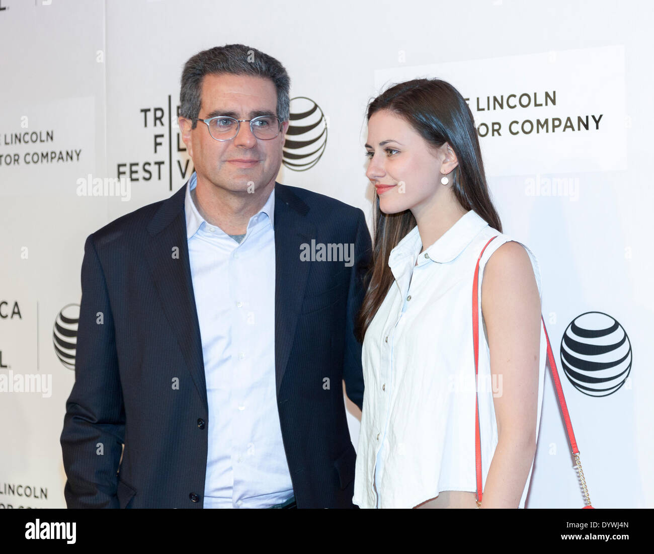 New York, NY, USA - April 24, 2014: Producer Michael Nozik and Actress Remy Nozik attend the premiere of 'Third Person' during the 2014 Tribeca Film Festival at BMCC Tribeca PAC in New York City Credit:  Sam Aronov/Alamy Live News Stock Photo