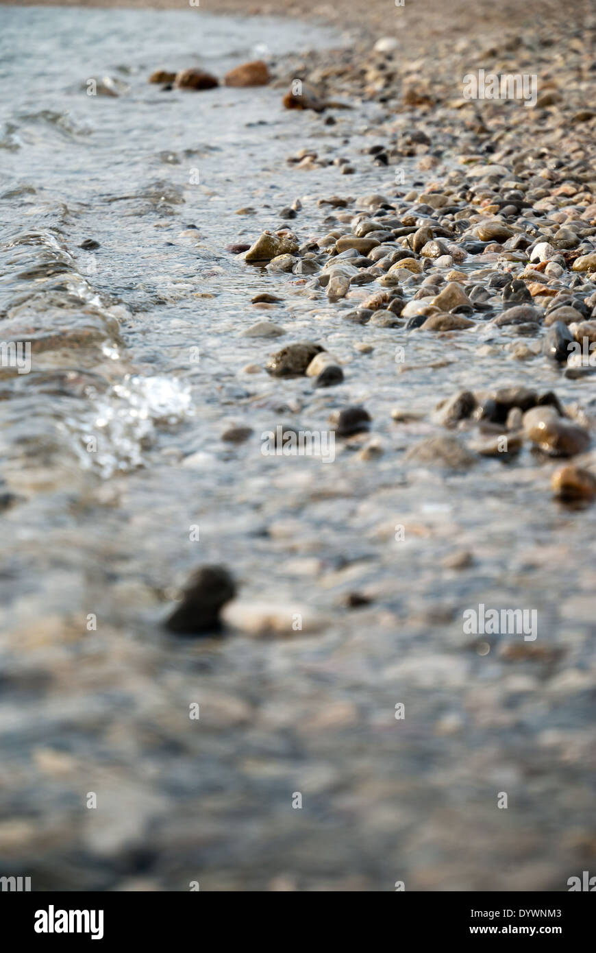 Beach in Seline, Starigrad municipality, Zadar County, Croatia Stock Photo