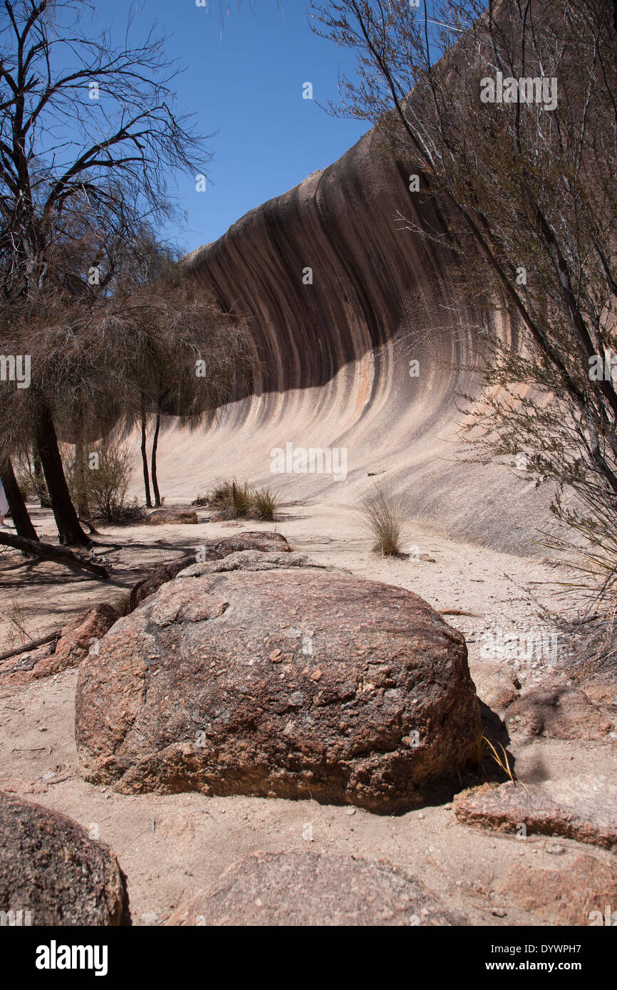 Wave Rock. This incredible natural rock formation near Hyden in Western ...
