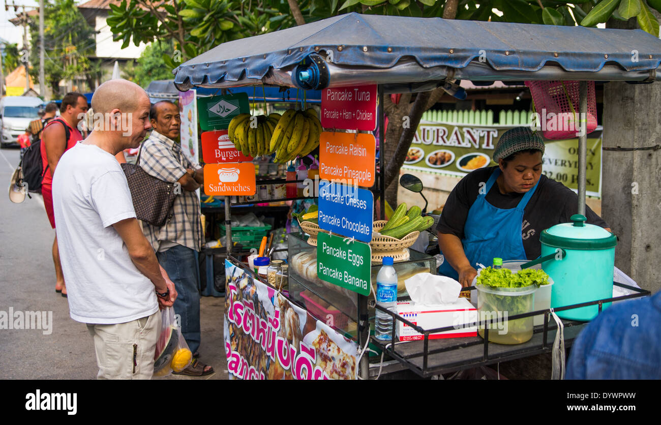 Hawker stall in Krabi, Thailand Stock Photo