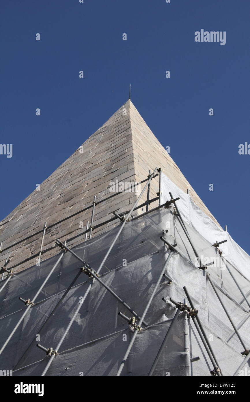 Pyramid Scaffold Pyramid restoration completion hi-res stock photography and images - Alamy