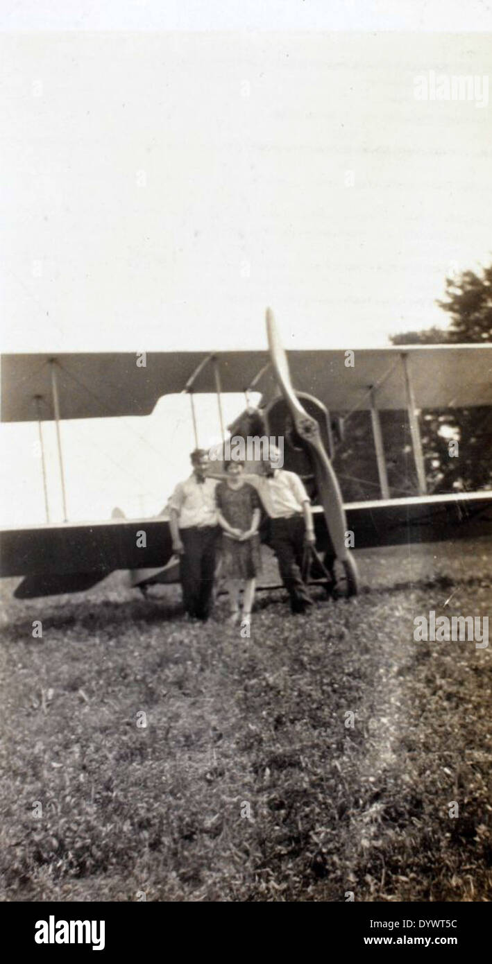 A historical image of Charles Rector, a notable aviator and barnstormer ...