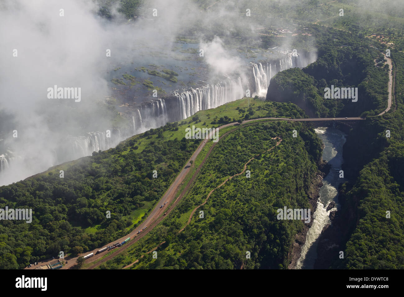 Victoria Falls Zambia Africa Stock Photo
