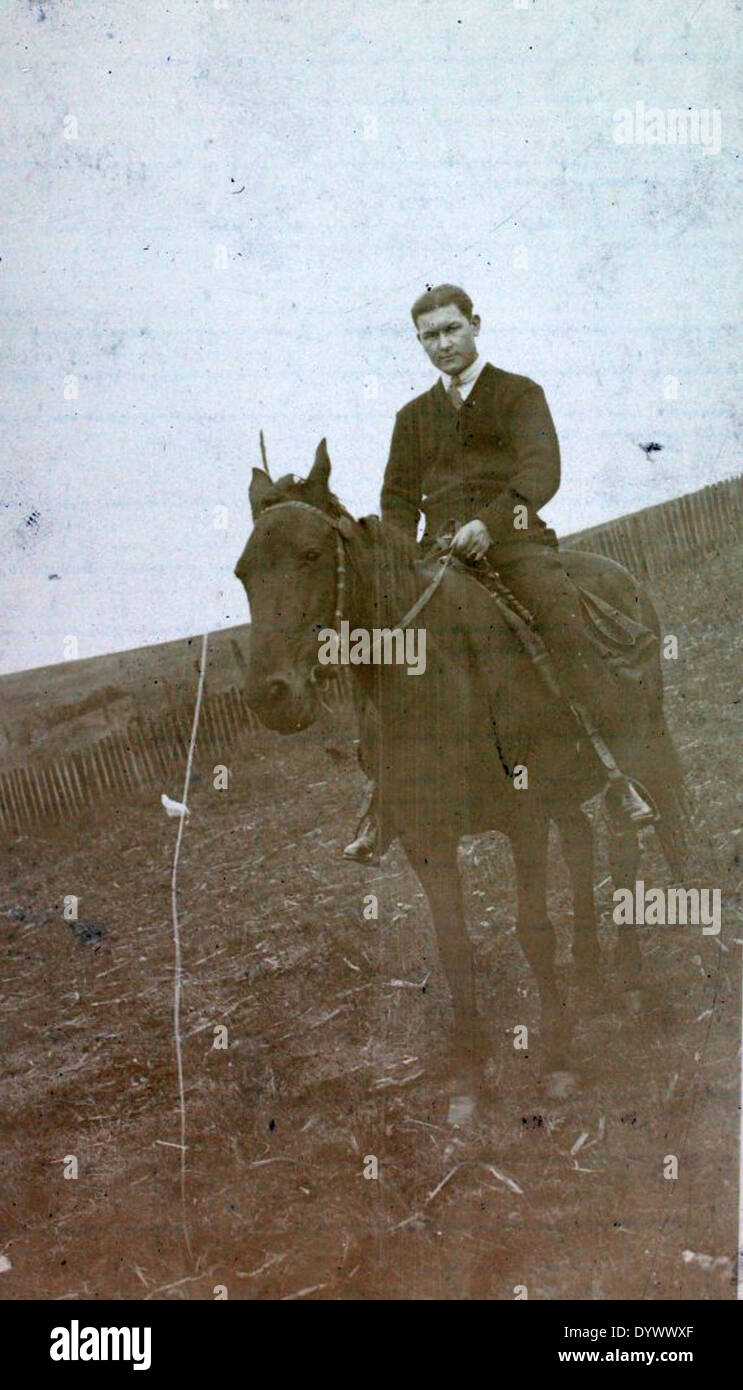 This photograph from Charles Rector’s album shows early aviation ...