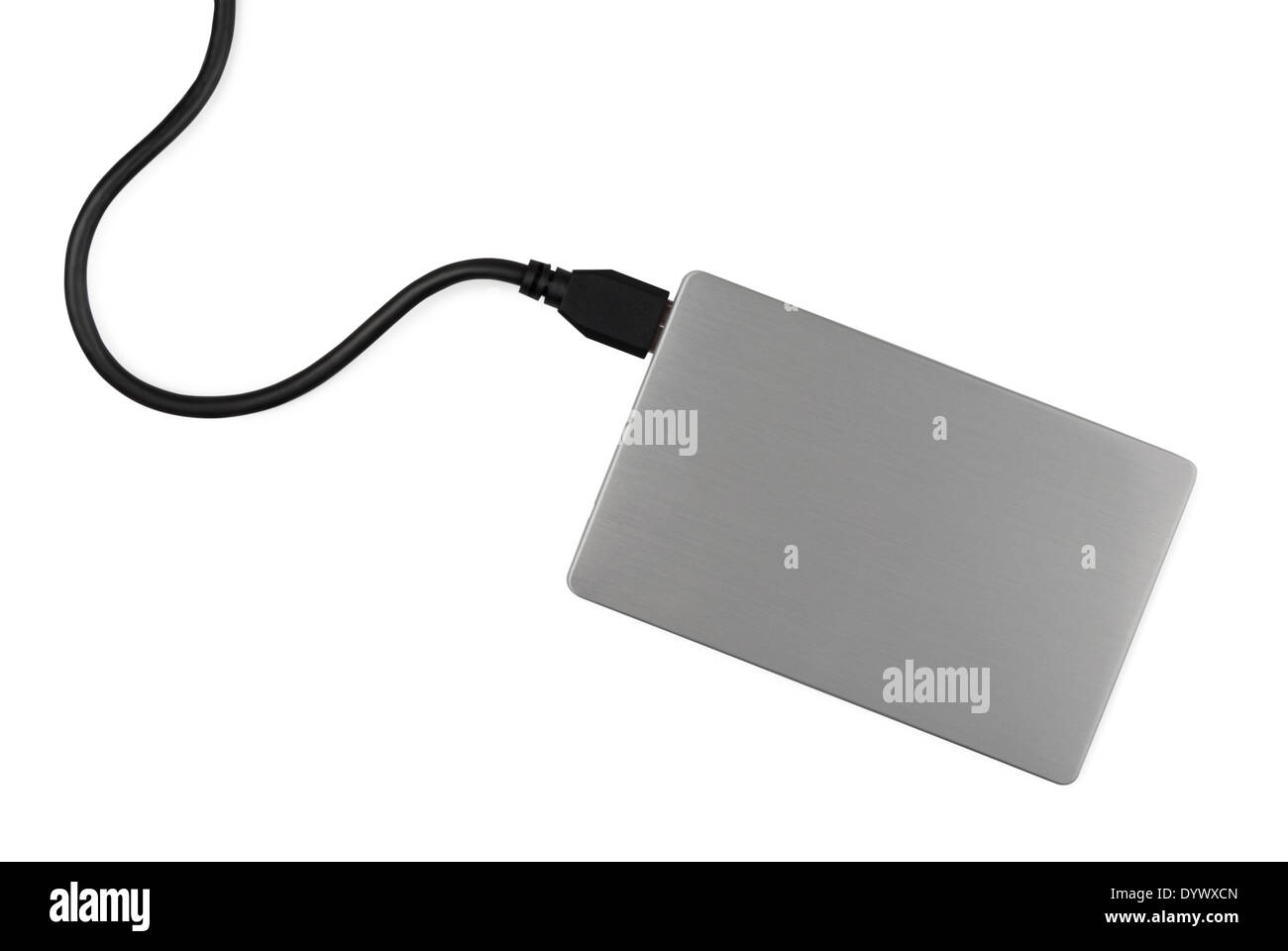 Universal card reader with wire on a white background Stock Photo