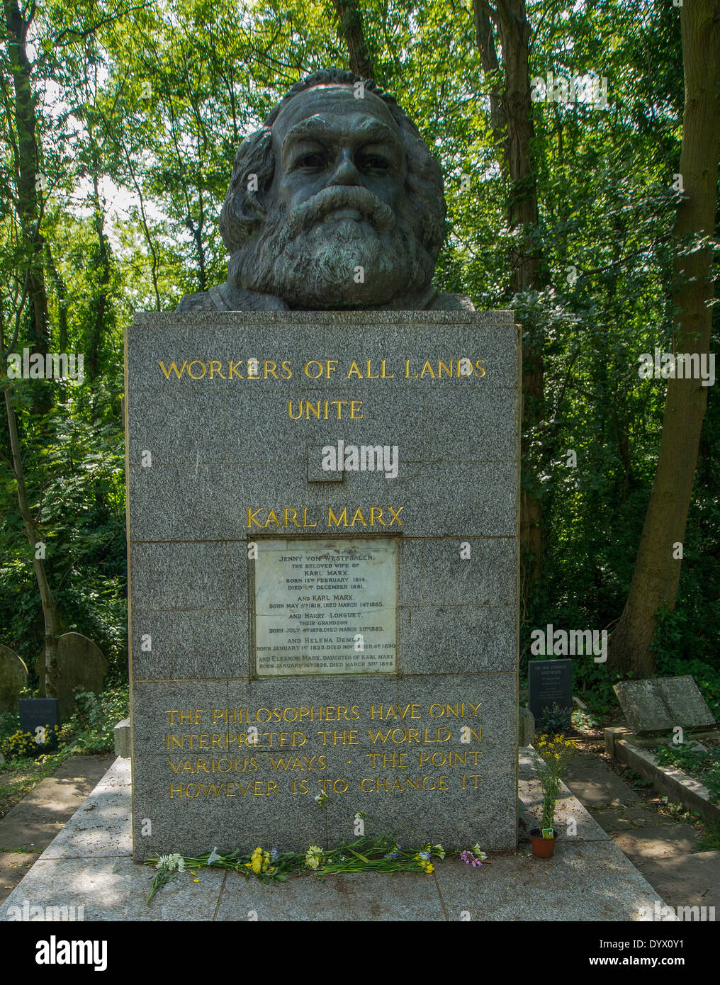 Highgate Cemetery Marx Stock Photos & Highgate Cemetery ...