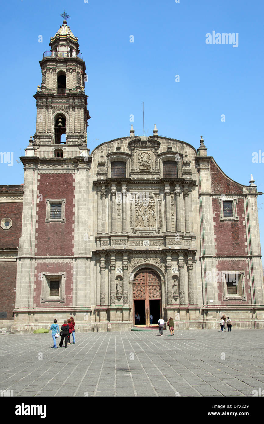 Church of Santo Domingo Historic Centre Mexico City Mexico Stock Photo