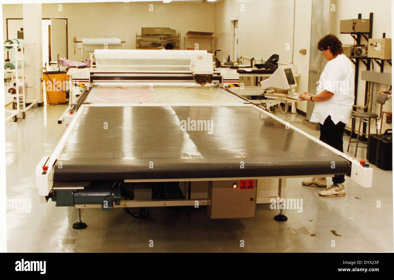This image features personnel from Teledyne Ryan, a key player in the development of unmanned aerial vehicles (UAVs) and space technologies. Teledyne Ryan, based in San Diego, contributed to advancements in aerospace technology during the 20th century. Stock Photo