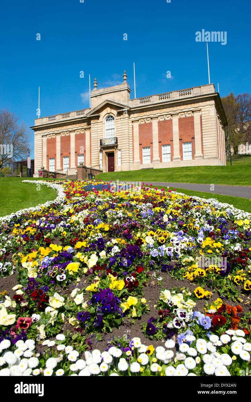 The Usher Gallery and Temple Gardens in Lincoln City Centre, Lincolnshire England UK Stock Photo